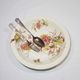 Hollow serving dish in Luneville earthenware model Poppy, iron earth, vegetable