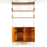Danish Reska teak freestanding bookcase 50s