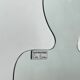 Acerbis "Narciso" postmodern silhouette standing floor mirror 1980s