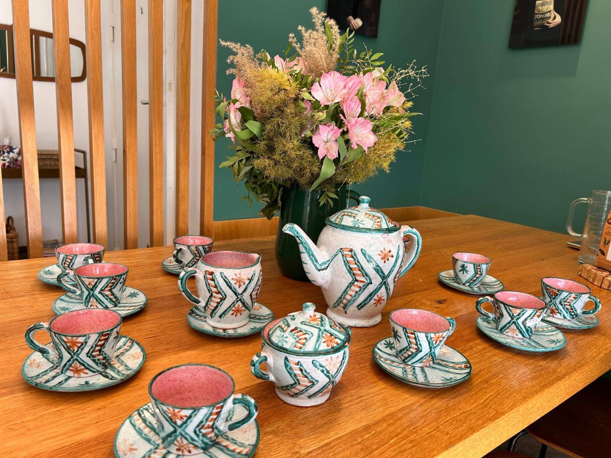 Humbert Pittari coffee service set in Vallauris