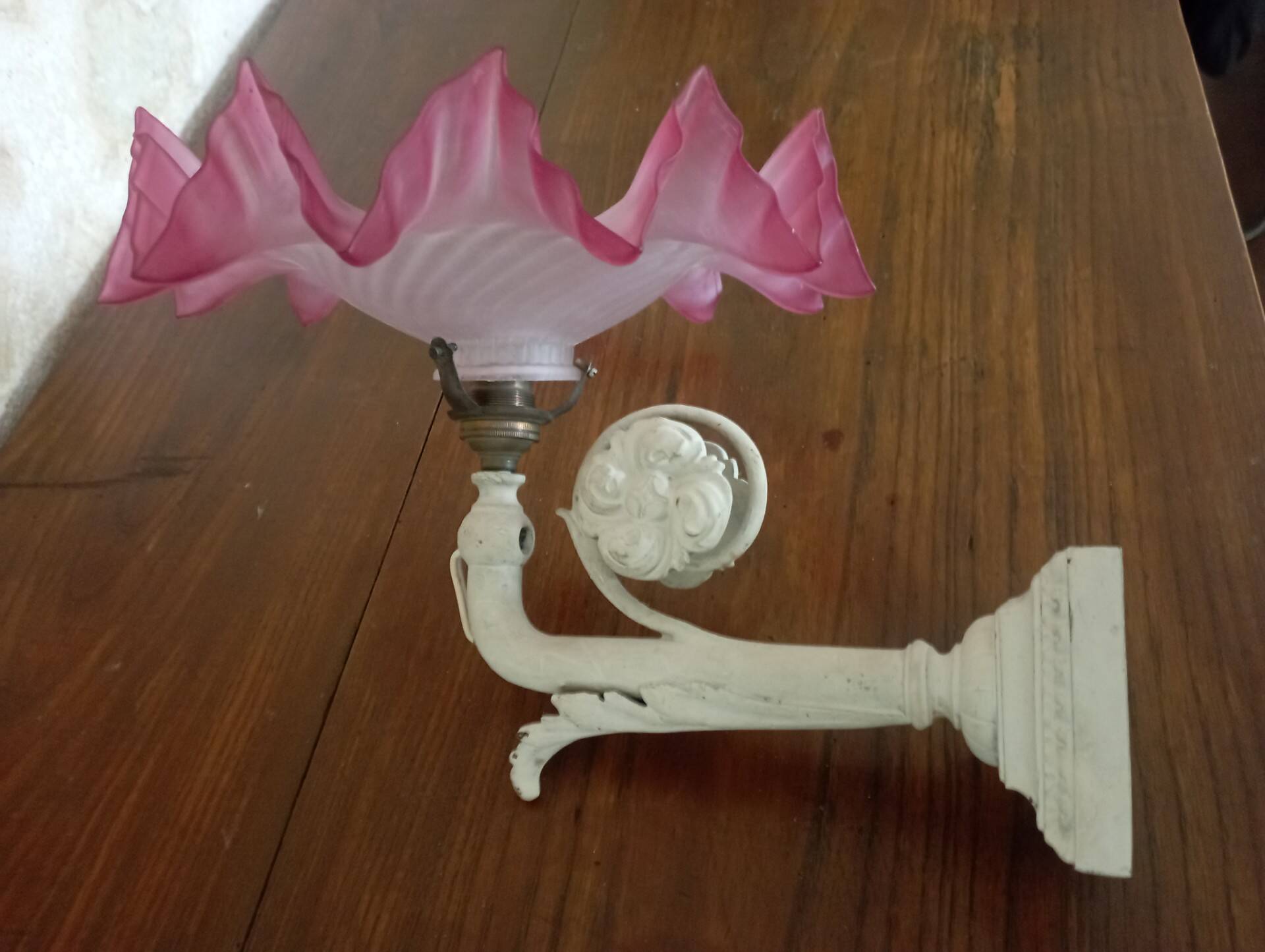 Cast iron art nouveau wall light