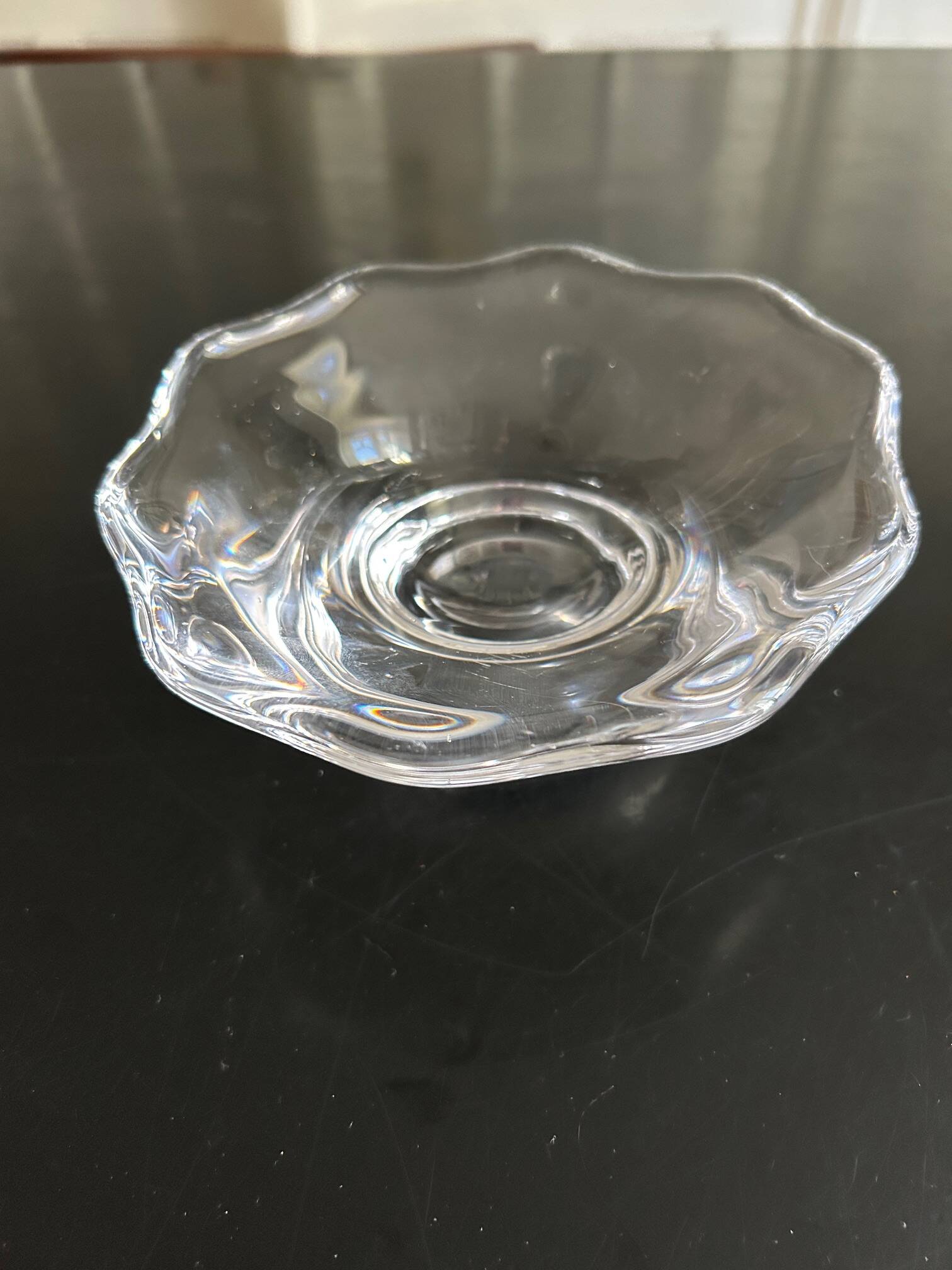 Crystal trinket tray