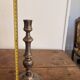 Antique Silver-Plated Candle Holder Torch, Louis XV Style, Table Decoration