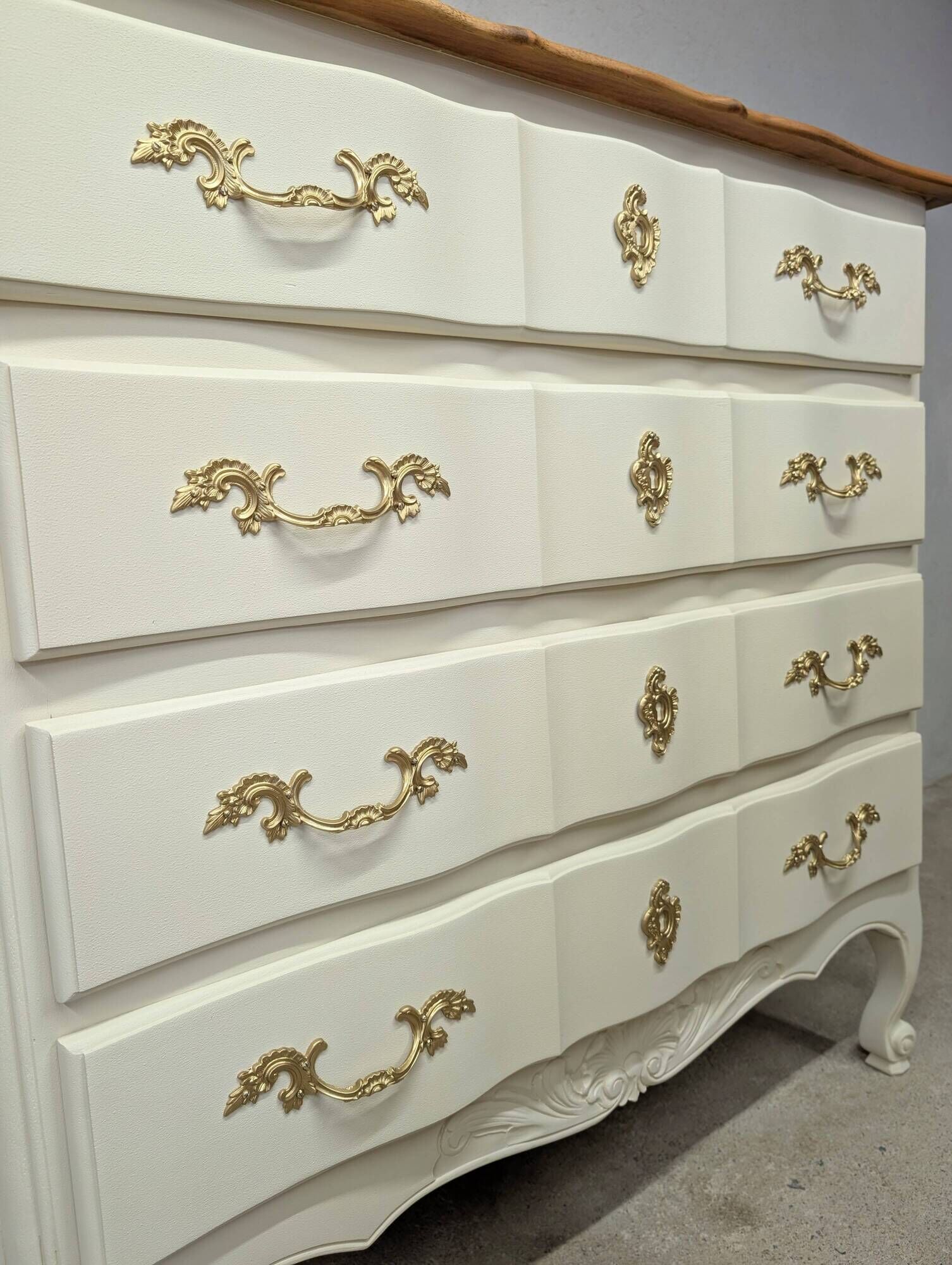 Vintage walnut commode refurbished