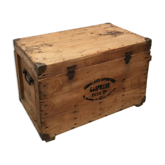 Coffre caisse en bois multi rangements