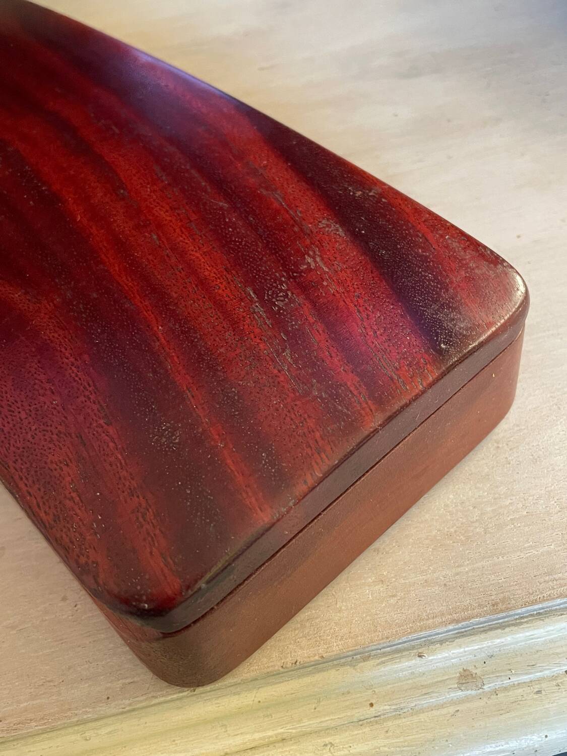 Mahogany card box