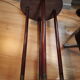 Massive mahogany harness and brass art deco