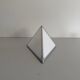 Simple opal glass wall light with an aluminium body, 1980s, Germany.