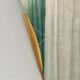 Large Trapezoidal Golden Wall Mirror With Engraved Diamond Pattern, Austria, 1950s