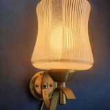 Paire d'appliques murales dorées vintage France