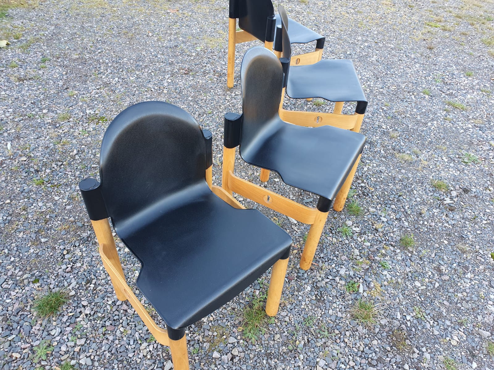Set of 4 Flex chairs by Gerd Lange for Thonet 1977