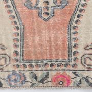 4x7 Pale Orange & Beige Oriental Wool Turkish Vintage Rug, 127x210Cm SK 6787