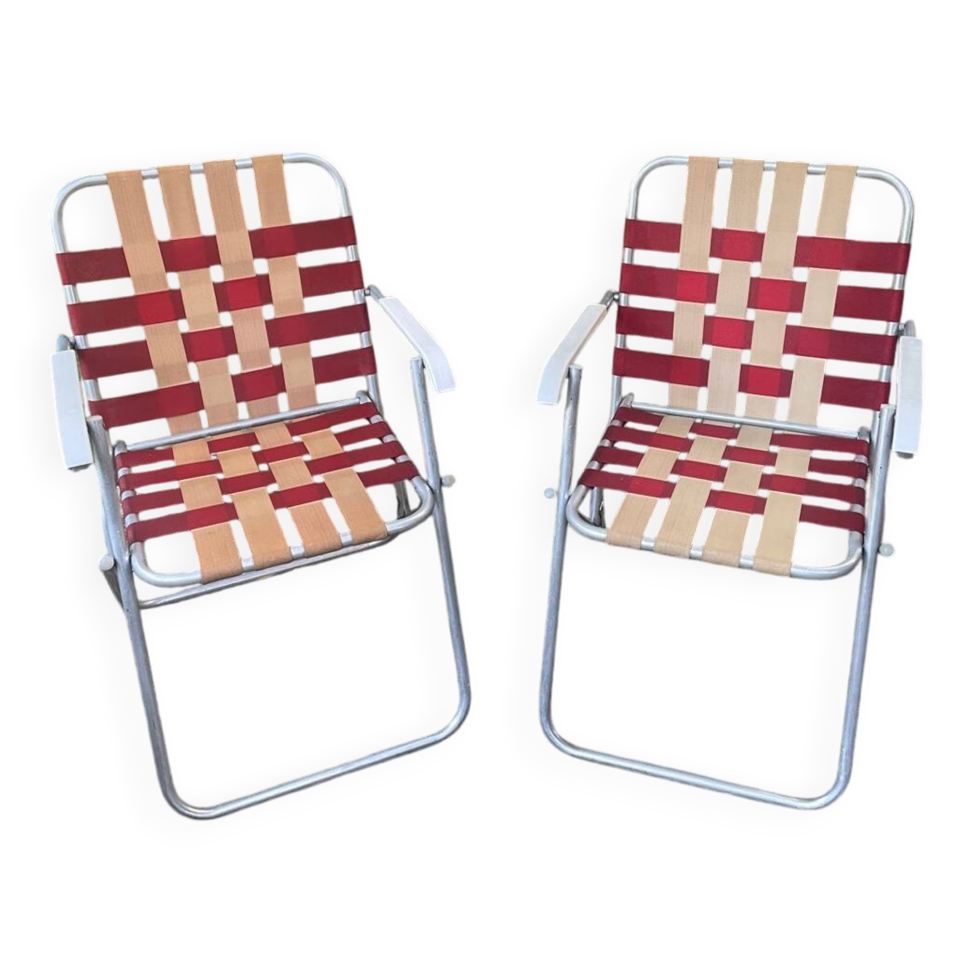 Pair of folding chairs