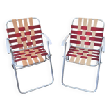 Paire de chaises pliantes
