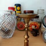 Gilded bronze candle holder