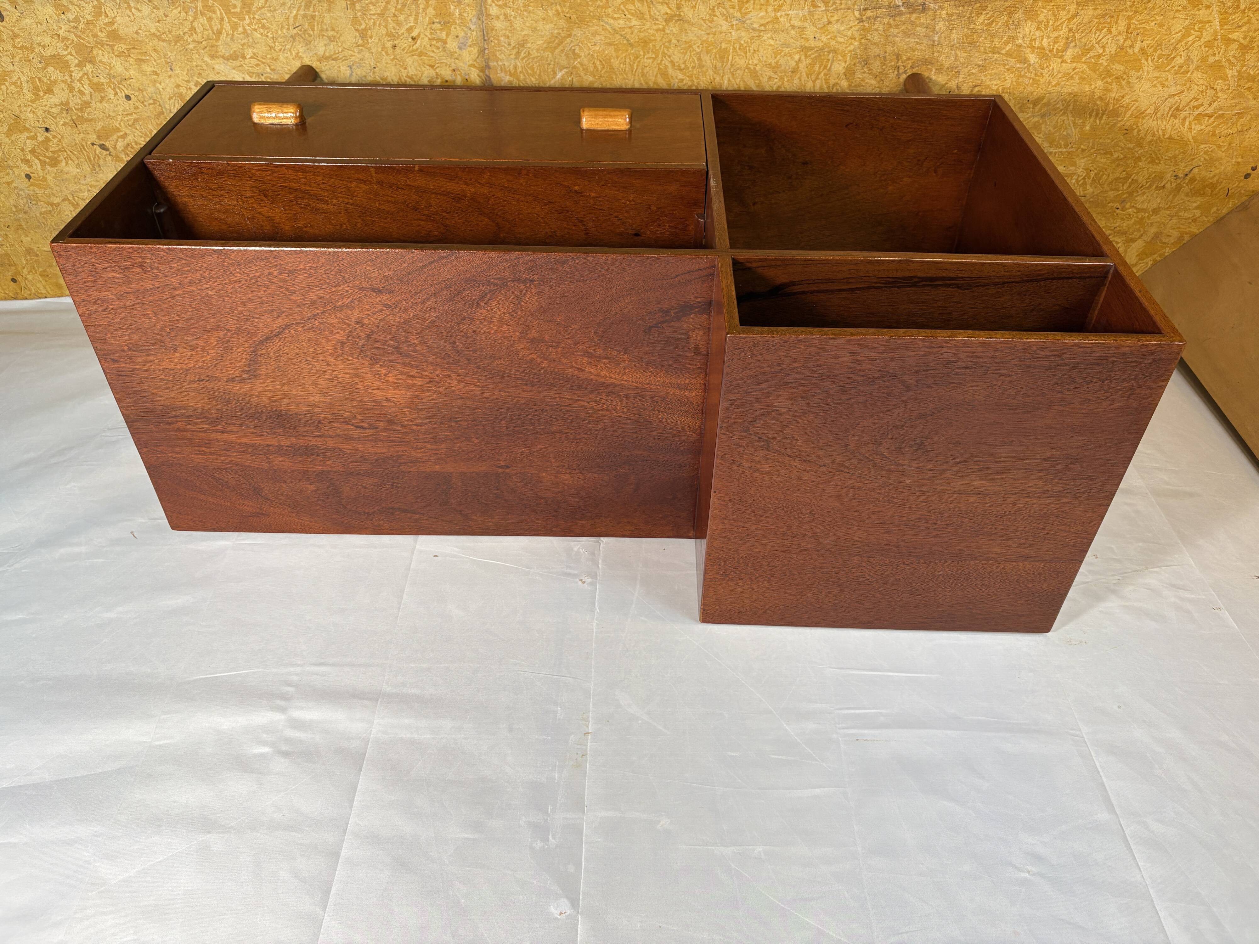 Mid Century Retro Teak Telephone Seat / Media Cabinet (Circa 1960)  A super