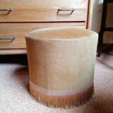 Velvet pouf