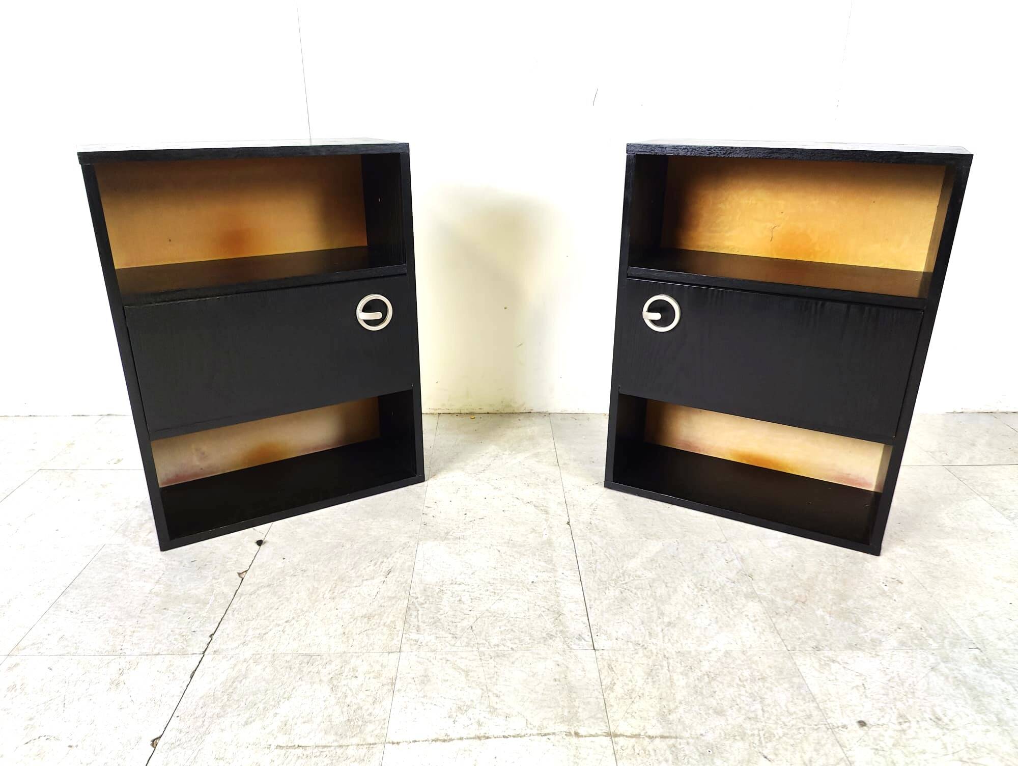 Pair of bedside tables, 1970s