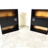 Pair of bedside cabinets, 1970s
