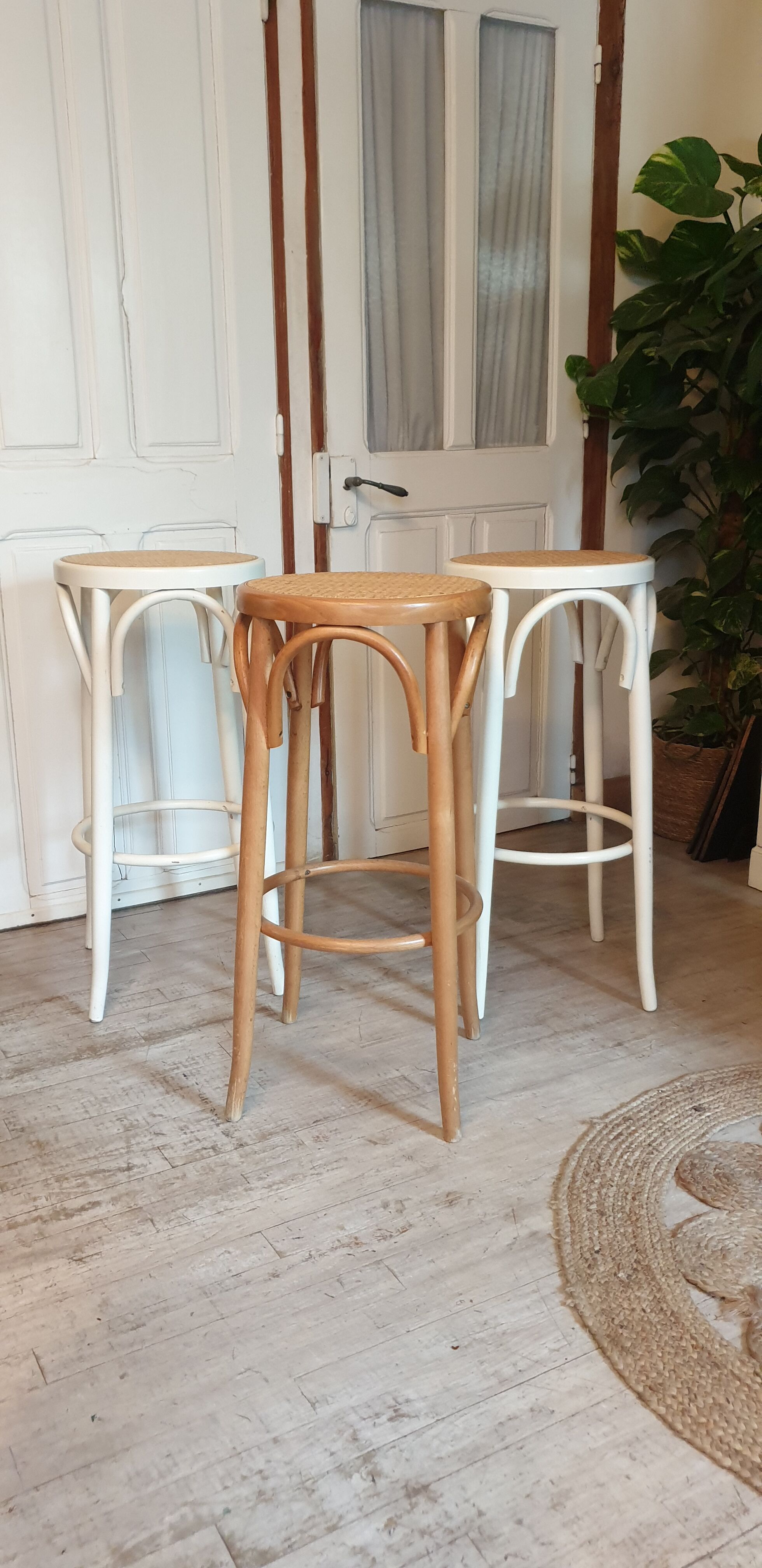 Trio of canned bar stools