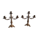 Tripod chandeliers with 3 candles