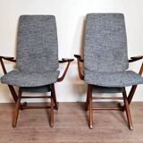 Pair of scandinavian mechanism armchairs from the 1970s
