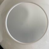 Pair of white Parscot globe pendant lights