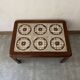 Coffee Table in Teak and Tiles