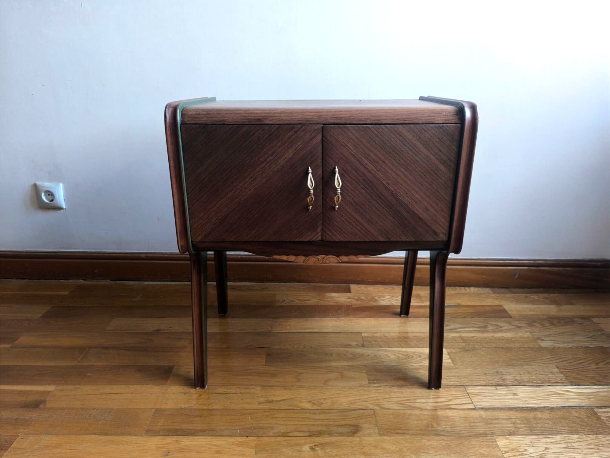 Small vintage upcycled side table
