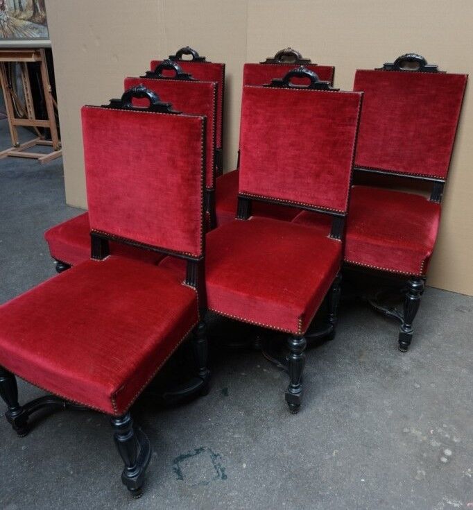 6 chairs Napoleon III