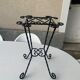 Wrought iron door twisted black vintage 1960