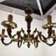 Antique bronze chandelier 6 arms