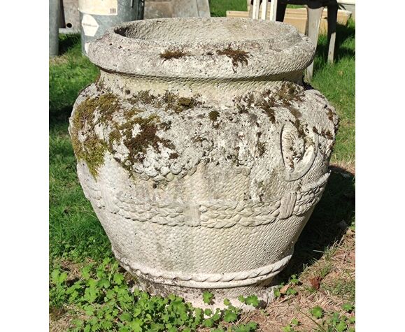 Cache pot médicis ancien en pierre reconstituée | Selency