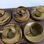 Set of 6 cups and saucers Langenthal