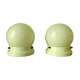 Plafonniers avec boule de verre et base porcelaine