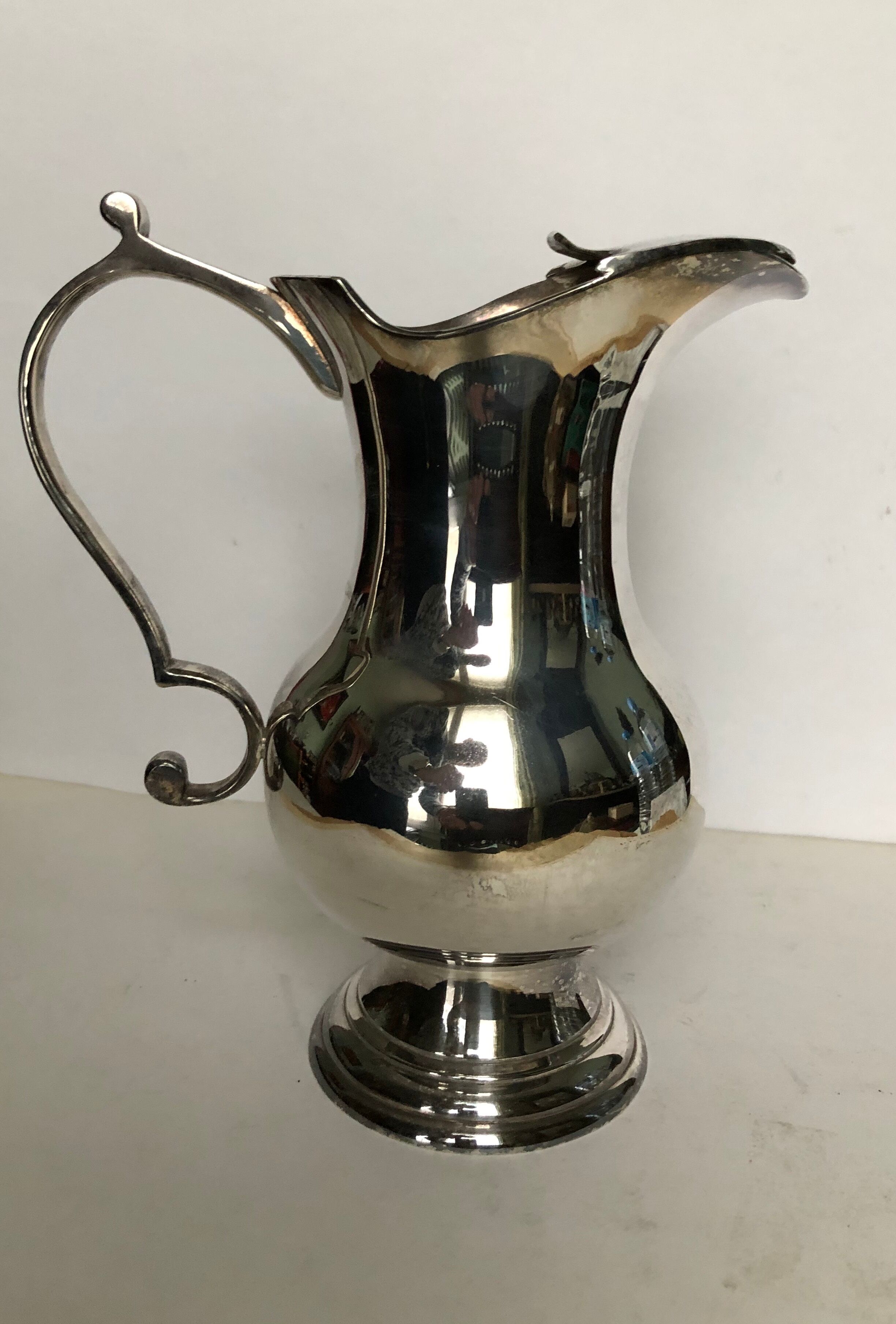 Silver metal pitcher