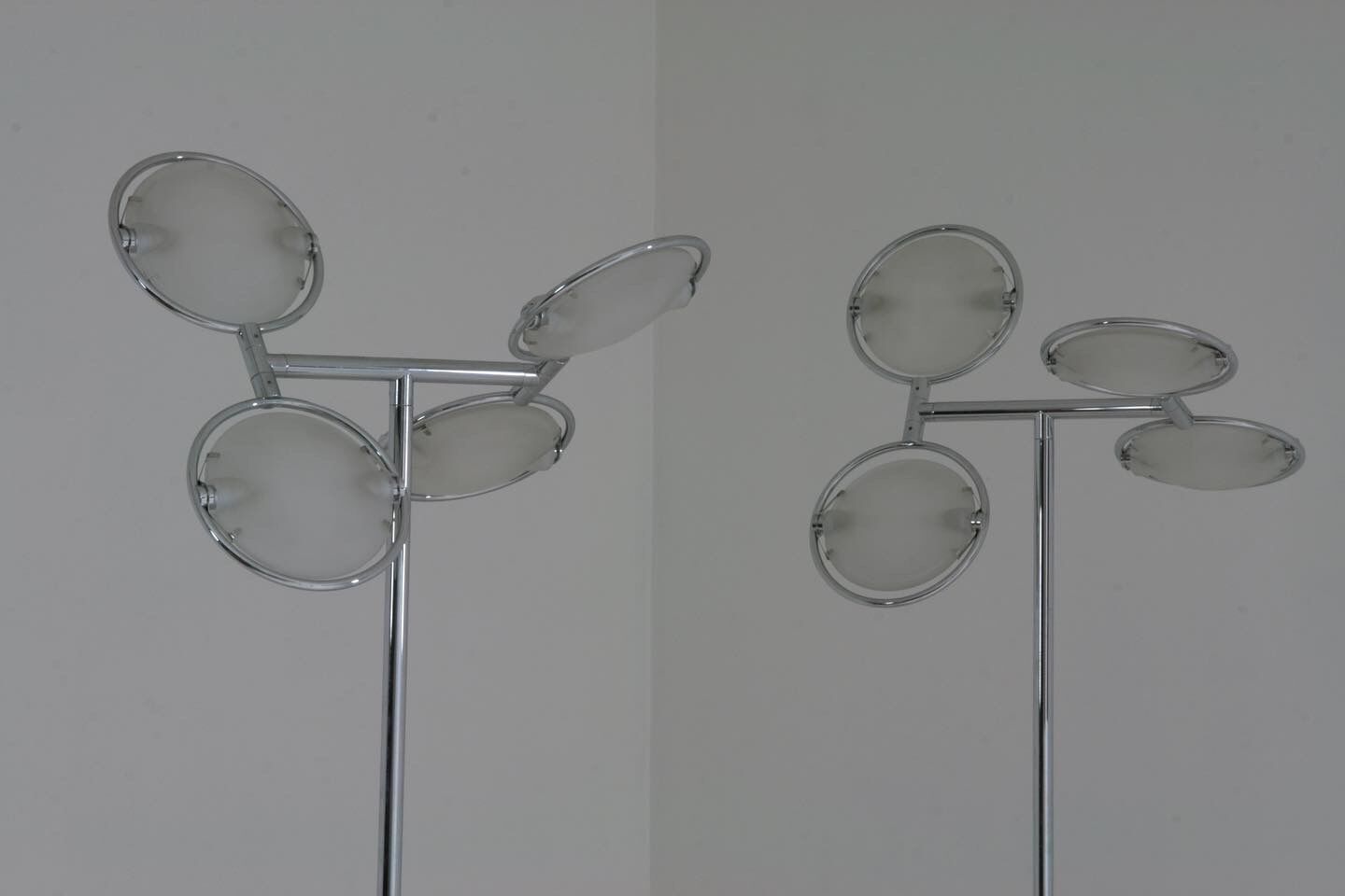 Pair of floor lamps model Nobi 4 by FontanaArte, 1990s