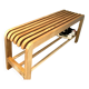 Recycled Solid Wood Shoe Bench with Storage – Ideal for Entryway or Hallway