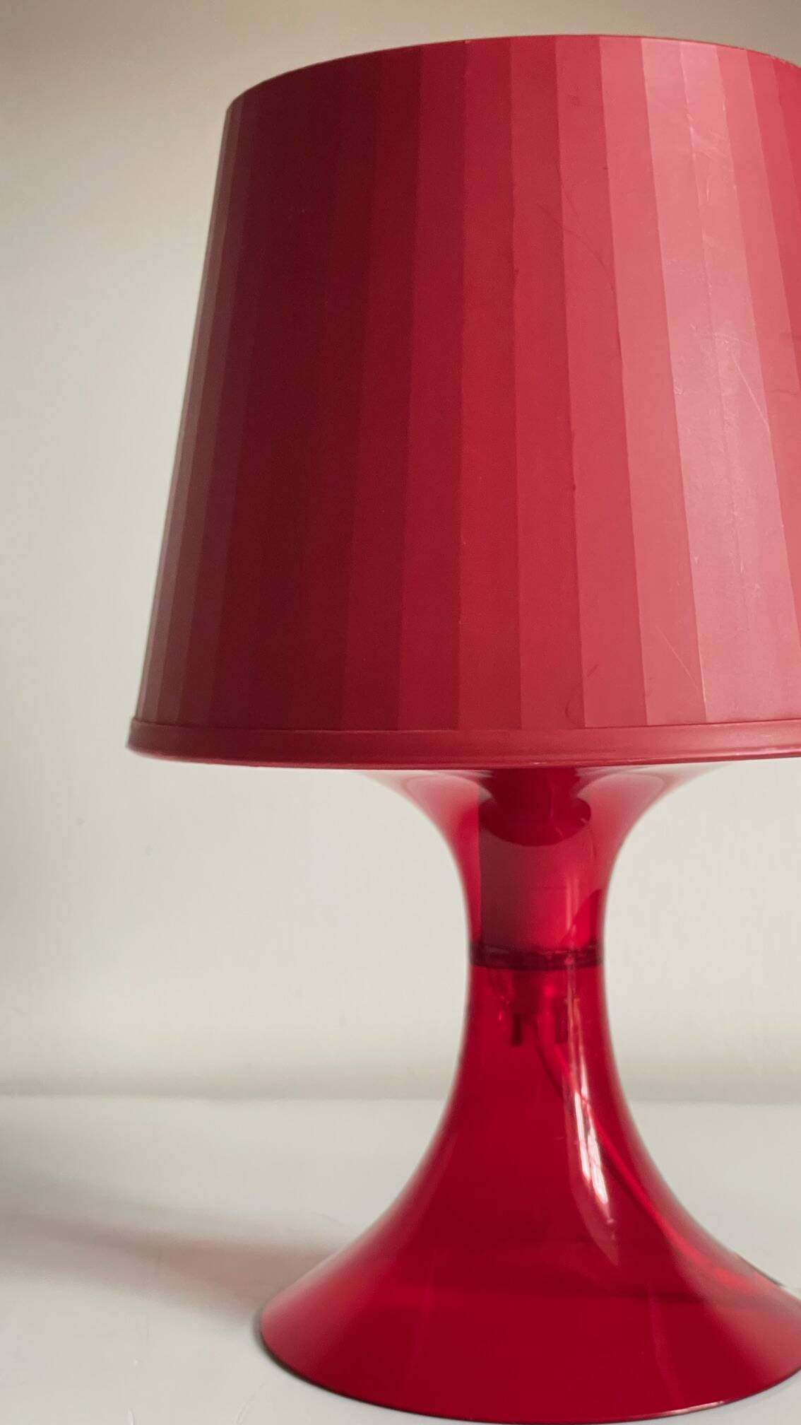 Red Vintage Ikea Lamp