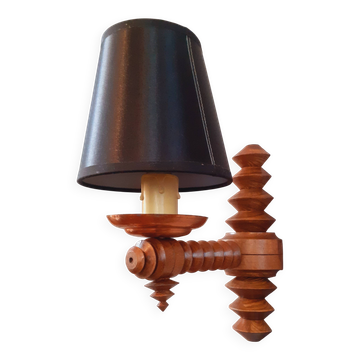 Brutalist wall lamp from the 1940s by Charles Dudouyt.