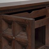 Buffet rustique brutaliste espagnol, années 1960