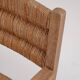 Pair of Rustic French Oak & Rush Armchairs, 1950s