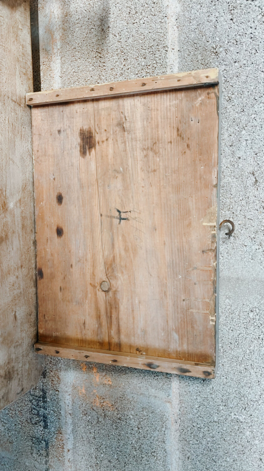 Vintage wooden hotel key board