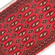 Bukhara rug red wool persian carpet 50x100cm