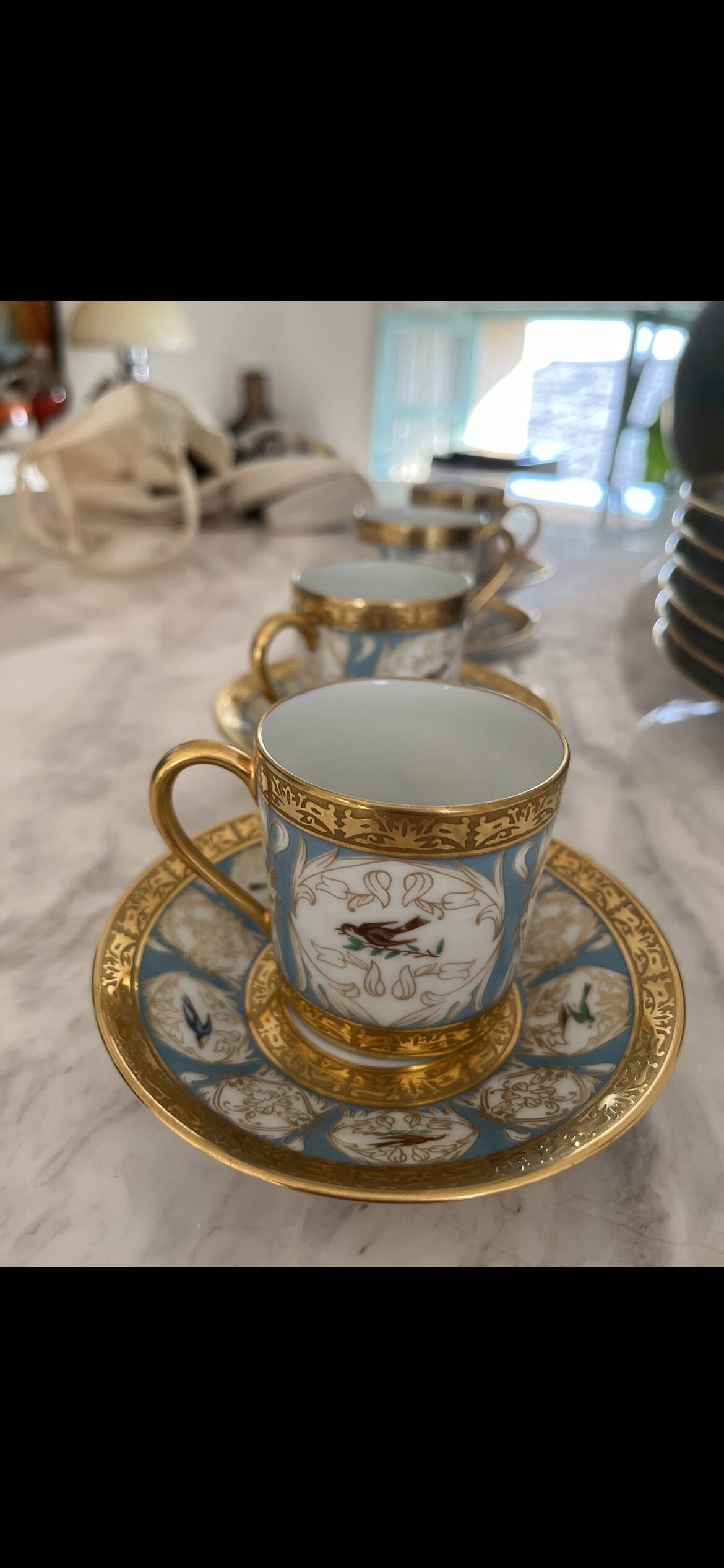 Haviland Parlon Plates and Coffee Cups Service