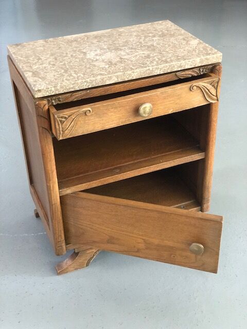 Bedside table top marble art nouveau