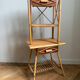 Rattan bedside tables in the style of Audoux Minet.
