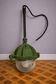 Old industrial cast iron lamp – workshop/factory light – glass