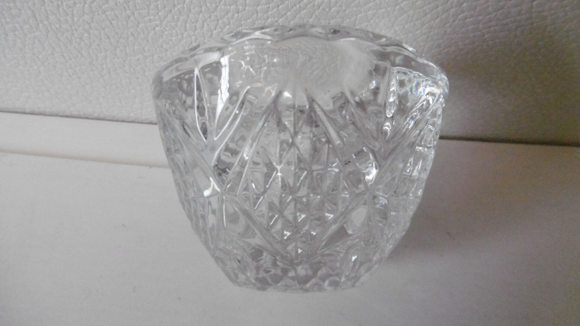Vintage cut crystal candlesticks