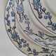 3 assiettes plates Digoin Sarreguemines modèle Pêcher